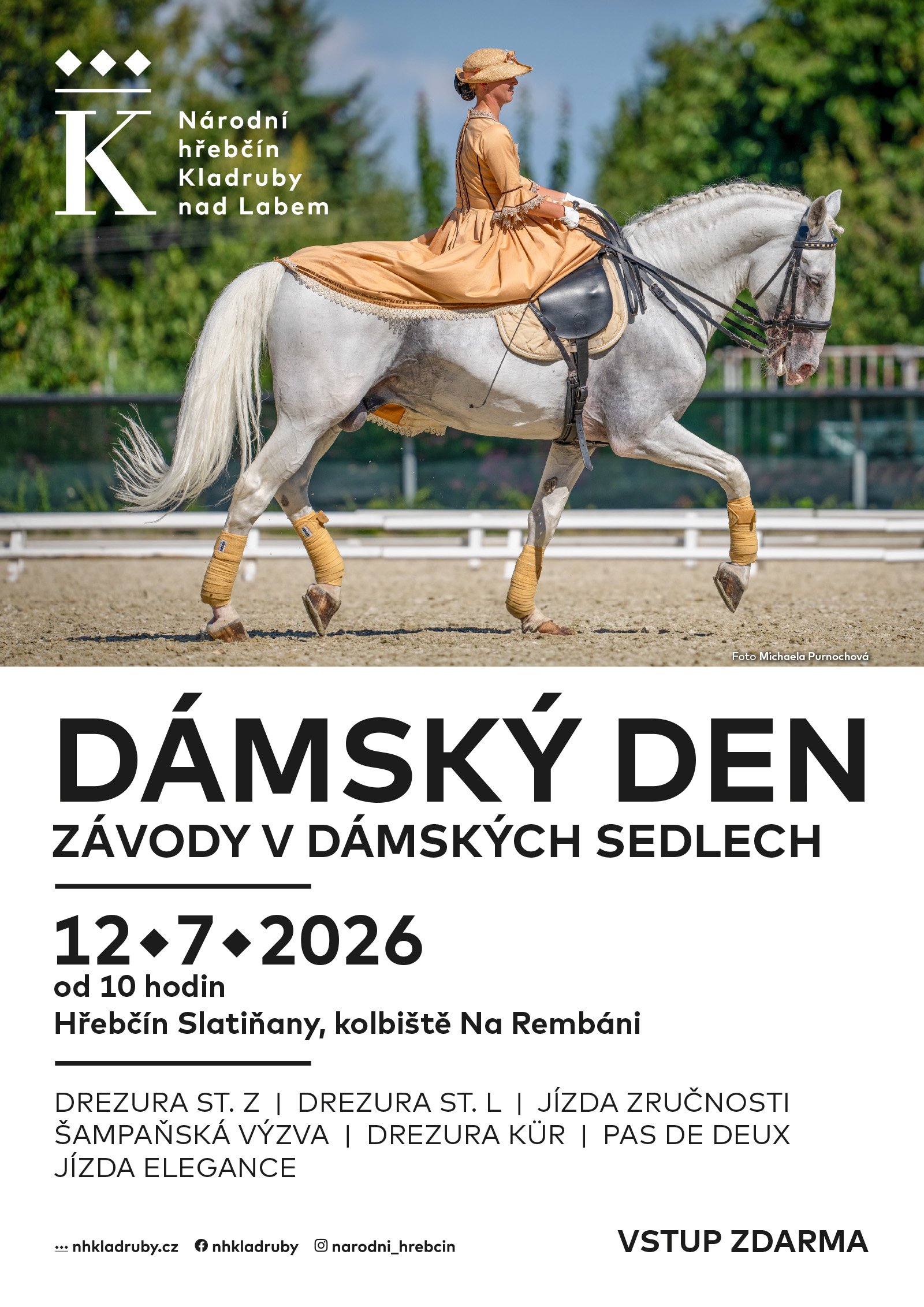DÁMSKÝ DEN SE VRACÍ DO HŘEBČÍNA SLATIŇANY
