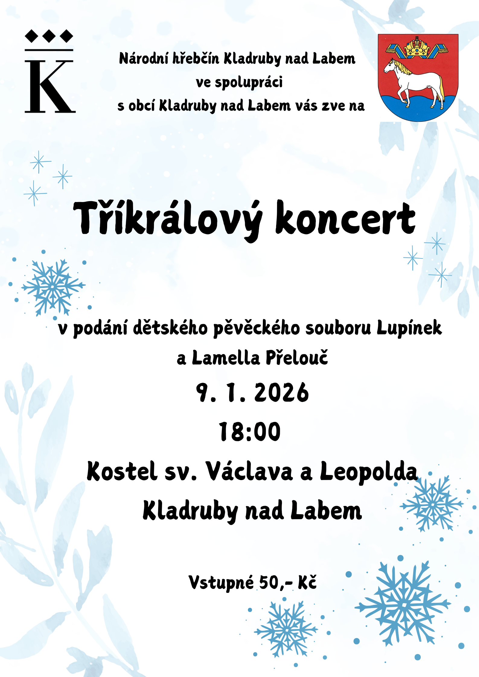 TŘÍKRÁLOVÝ KONCERT V NÁRODNÍM HŘEBČÍNĚ