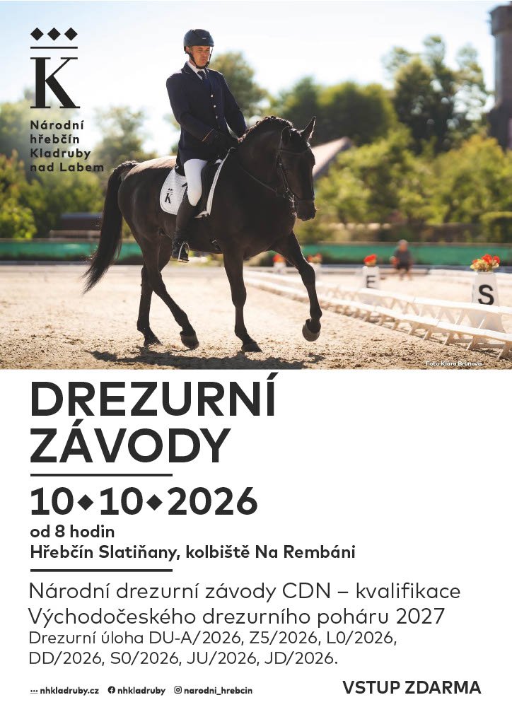 POZVÁNKA NA ŘÍJNOVÉ DREZURNÍ ZÁVODY VE SLATIŇANECH